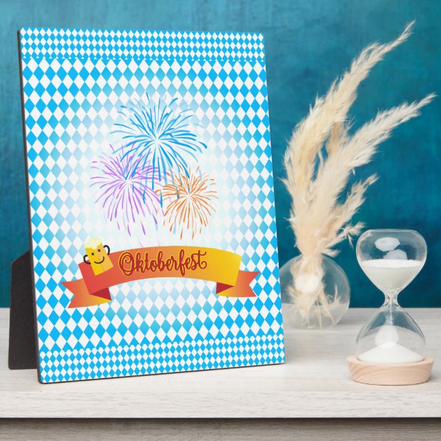 Placa Expositora OKTOBERFEST Festival de cerveza decoración (Lado)