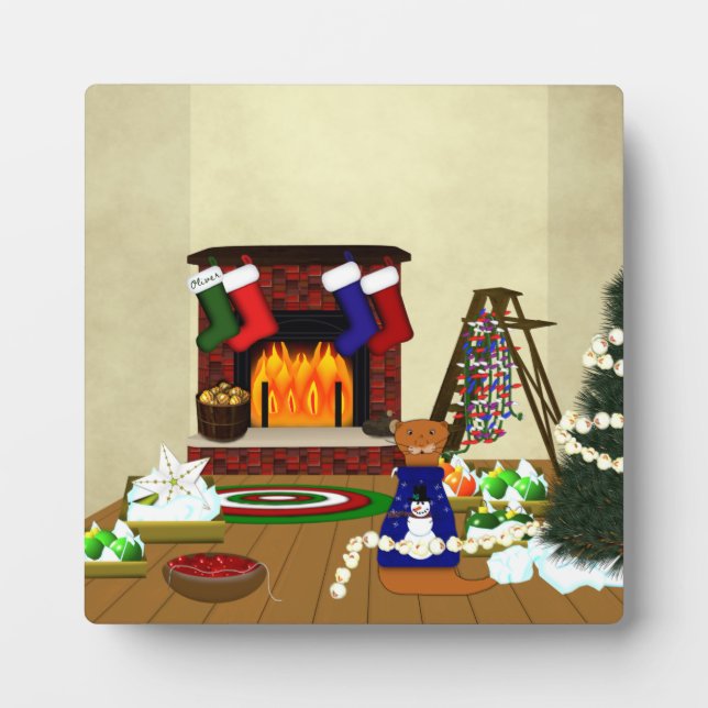 Placa Expositora Oliver Decorates para Navidades (Frente)