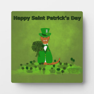 Placa Expositora Oliver The Otter Picking Shamrock- Saint Patricks