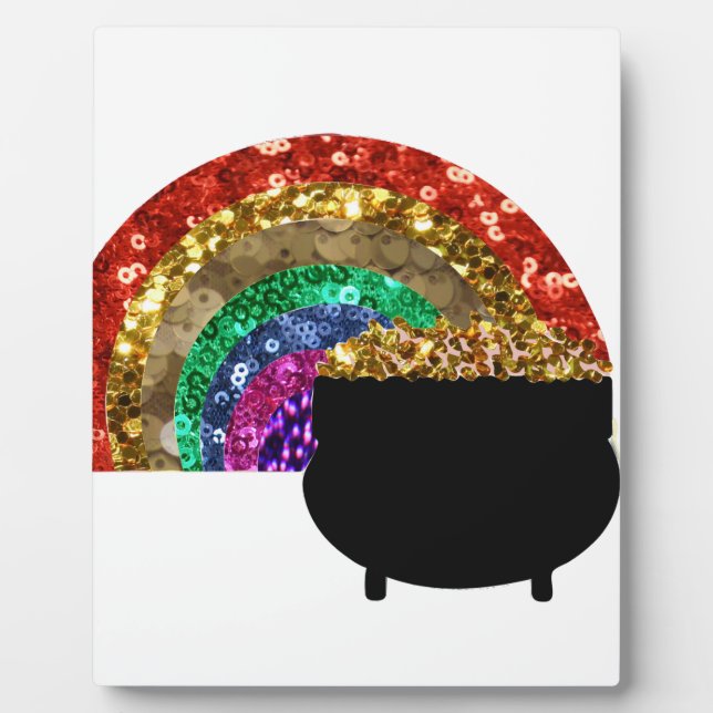 Placa Expositora olla de arcoiris o oro (Frente)