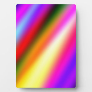 Placa Expositora Ombre de agua azul rosa abstracto arcoíris pastel