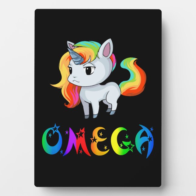 Placa Expositora Omega Unicornio (Frente)