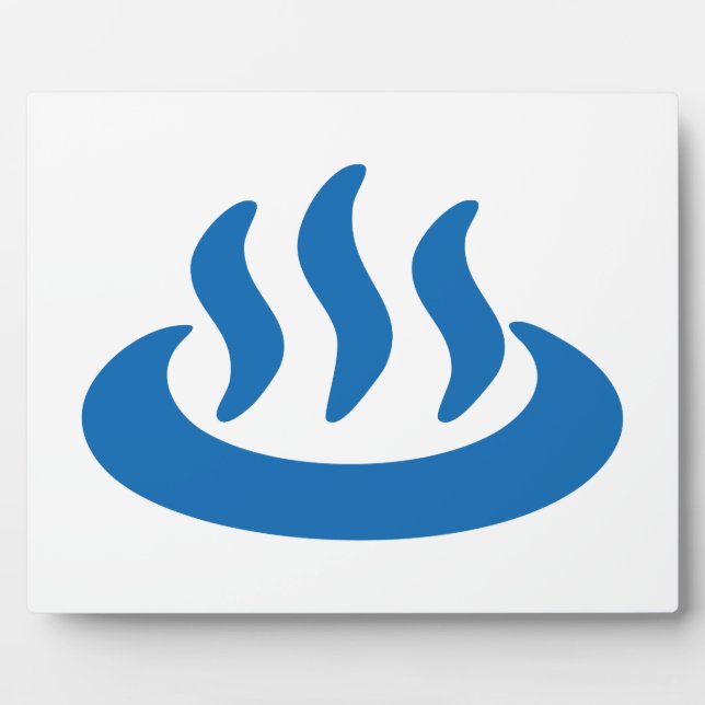 Placa Expositora Onsen ♨ Hot Spring 温泉 Japanese Sign (Frente)