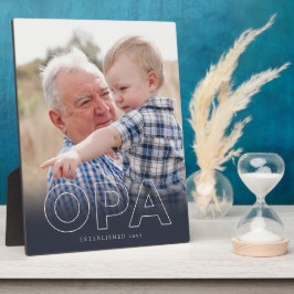 Placa Expositora "Opa" Año de Fundación | Foto del Día del Padre