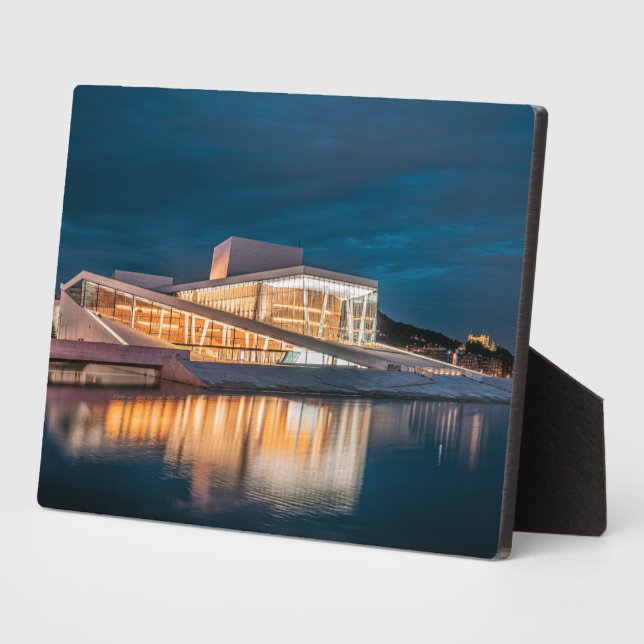 Placa Expositora Ópera de Oslo (Lado)