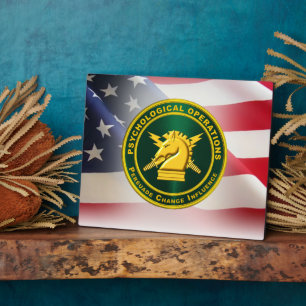 Placa Expositora Operaciones psicológicas Veteranos del Ejército PS