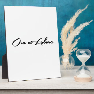 Placa Expositora Ora et Labora