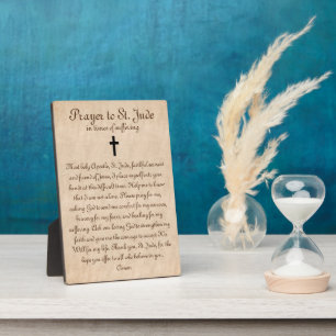 Placa Expositora Oración a San Juda por la sanación y la fuerza