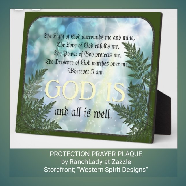 Placa Expositora Oración de protección (Subido por el creador)