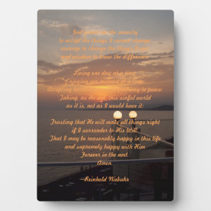 Placa Expositora Oración de serenidad