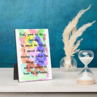 Placa Expositora Oración de Serenity Easel
