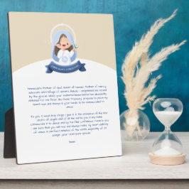 Placa Expositora Oración Kawaii Virgen María