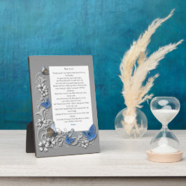 Placa Expositora Oración para los que viven con el Alzheimer