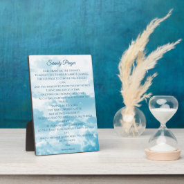 Placa Expositora Oración por la serenidad, coraje y sabiduría