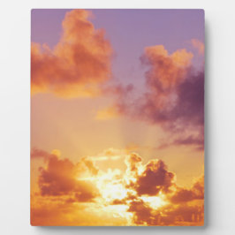 Placa Expositora Oregon Coast Sunset en la playa