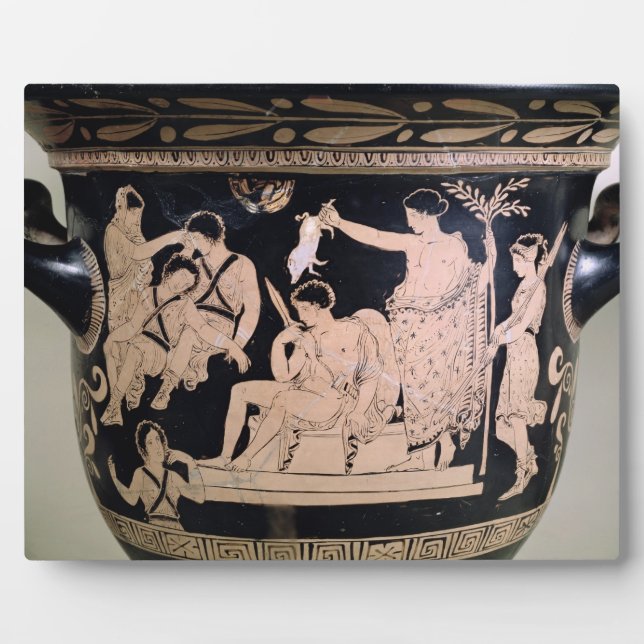 Placa Expositora Orestes como proveedor en el santuario de Apolo en (Frente)