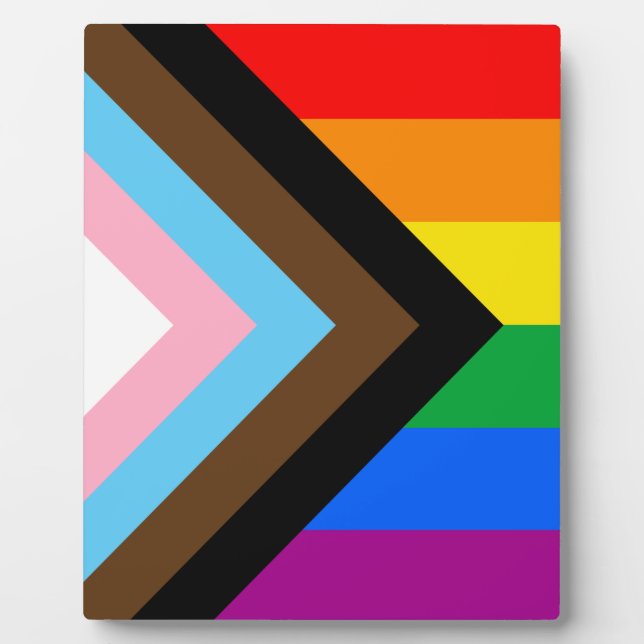 Placa Expositora Orgullo Progresista LGBTQ+ (Frente)