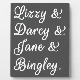 Placa Expositora Orgullo y prejuicio parejas II