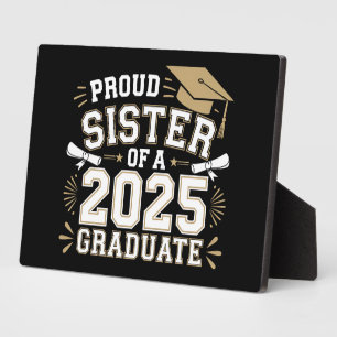 Placa Expositora Orgullosa Hermana De Una Clase De La Familia De Gr