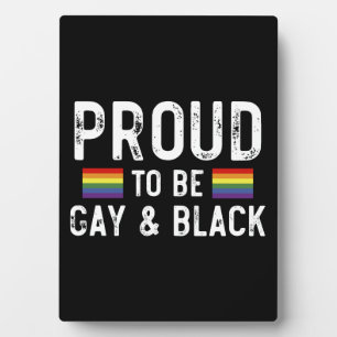Placa Expositora Orgulloso De Ser Gay Y Negro