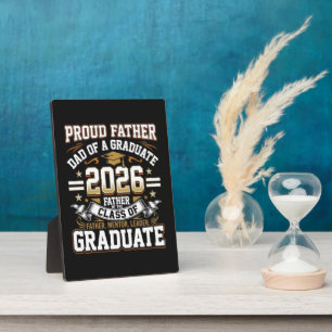 Placa Expositora Orgulloso padre graduado de la promoción de 2026