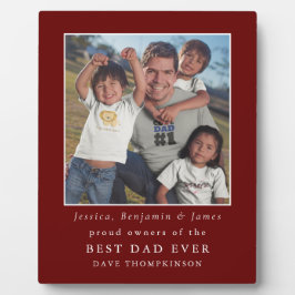 Placa Expositora Orgullosos propietarios de los mejores nombres de