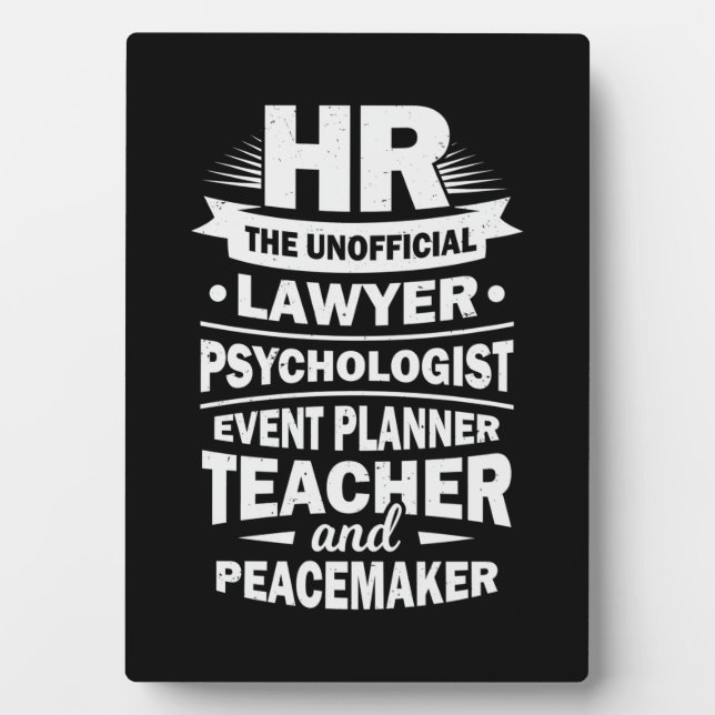 Placa Expositora Orgullosos Recursos Humanos (Frente)