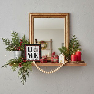 Placa Expositora Ornamento de verificación de búfalo "Hogar" person