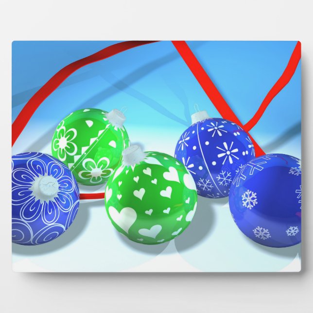 Placa Expositora Ornamentos de Navidad (Frente)