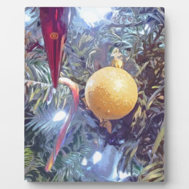 Placa Expositora Ornamentos feriados de invierno