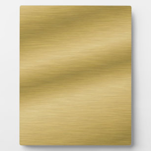 Placa Expositora Oro Cepillado Elegante
