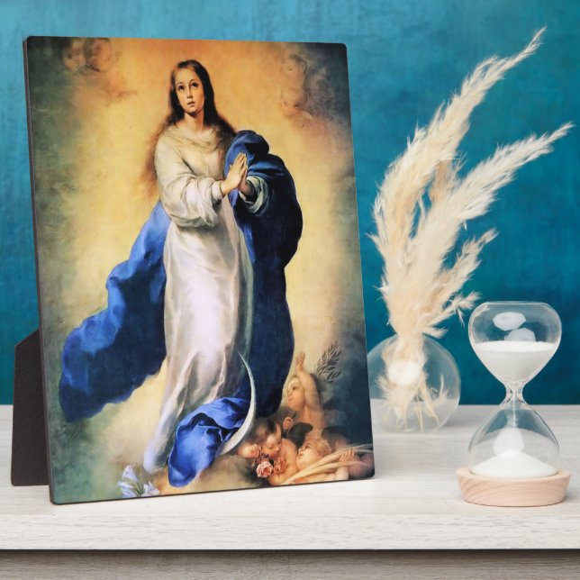 Placa Expositora Oro de la inmaculada concepción (Lado)