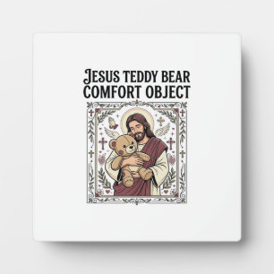 Placa Expositora Osito de peluche Jesús Objeto de consuelo Jesús Os