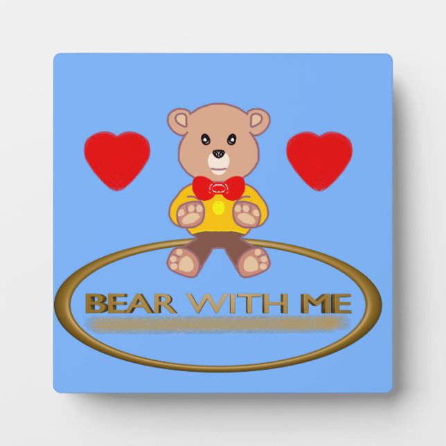 Placa Expositora Oso de peluche  (Frente)