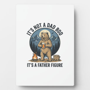Placa Expositora Oso divertido figura de padre diseño vectorial de 