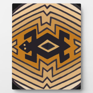 Placa Expositora Oso Mimbres nativo americano