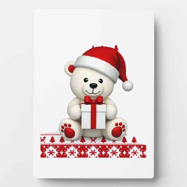 Placa Expositora Oso Navidad Navidad (Frente)