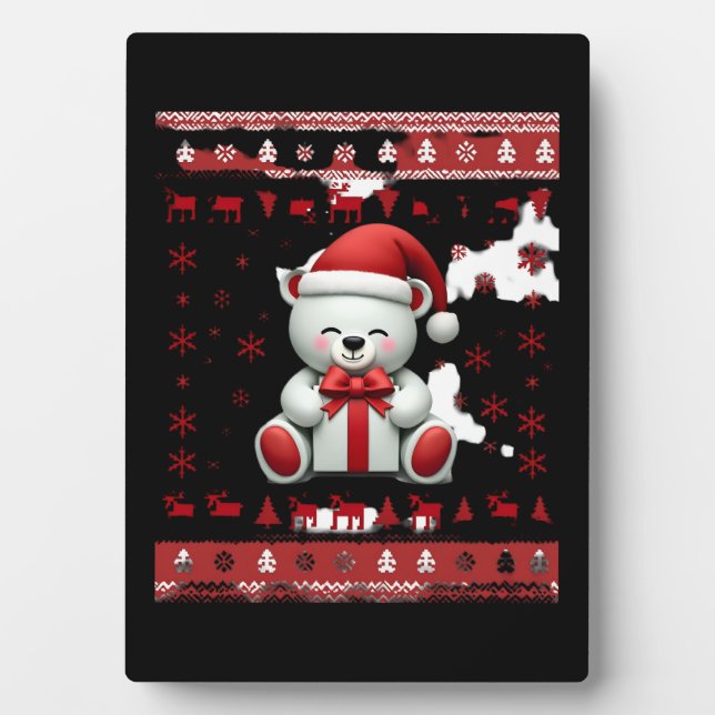 Placa Expositora Oso Navidad Navidad (5) (Frente)