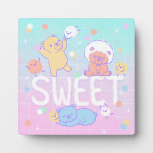 Placa Expositora Osos dulces con monstruos Fluffy