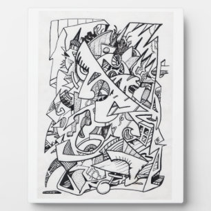 Placa Expositora Otros planos de aquí, dibujo de tinta