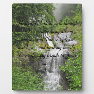 Placa Expositora padre celestial oraciones en casa Plaque