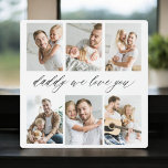 Placa Expositora Padre de familia - Collage de fotos del Día del Pa<br><div class="desc">Celebra a tu padre con el Collage de fotos Plaque del Día del Padre "Mejor Papá Nunca", un sincero homenaje al hombre que significa el mundo para ti. Esta placa de excelente fabricación presenta un collage de fotos de personalizable de alta calidad, que le permite mostrar recuerdos y momentos especiales....</div>
