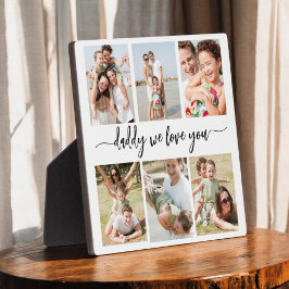 Placa Expositora Padre de familia - Collage de fotos del Día del Pa