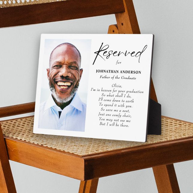 Placa Expositora Padre de graduados en el cielo para foto de gradua (Subido por el creador)