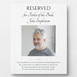 Placa Expositora Padre de novia salva monumento a Boda de fotografí