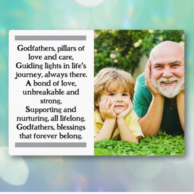 Placa Expositora Padrino y Personalizado Padrino Plaque con Easel (Subido por el creador)