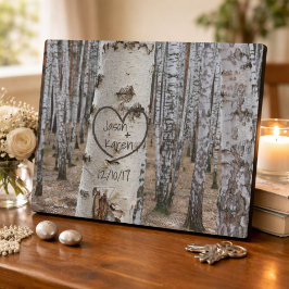 Placa Expositora País personalizado Rústico Corazón tallado