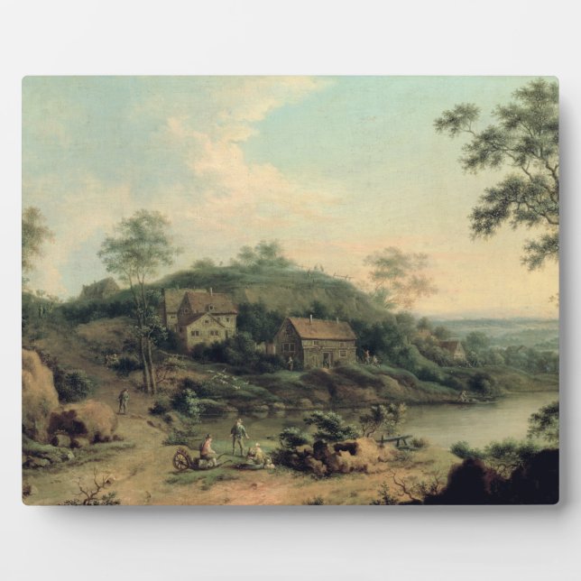 Placa Expositora Paisaje, 1758 (Frente)