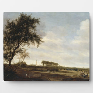 Placa Expositora Paisaje de madera (aceite en el panel)
