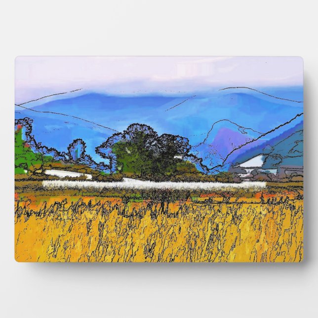 PLACA EXPOSITORA PAISAJE DE MONTAÑA (Frente)